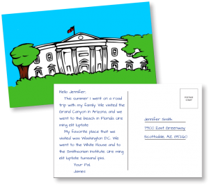 End-of-Year Post Card Writing Assessment that Meets the Common Core State Standards | Remedia Publications