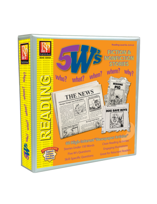 5 W's Fiction & Nonfiction (Binder & Resource Downloads)