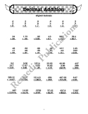 Advanced Decimals: Straight Forward Math Series (Advanced Edition)