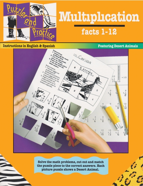 Puzzles & Practice: Multiplication (Factors 1-12)