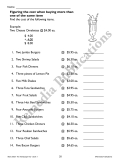 Menu Math: The Hamburger Hut (+, -)