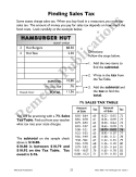 Menu Math: The Hamburger Hut (x, ÷)