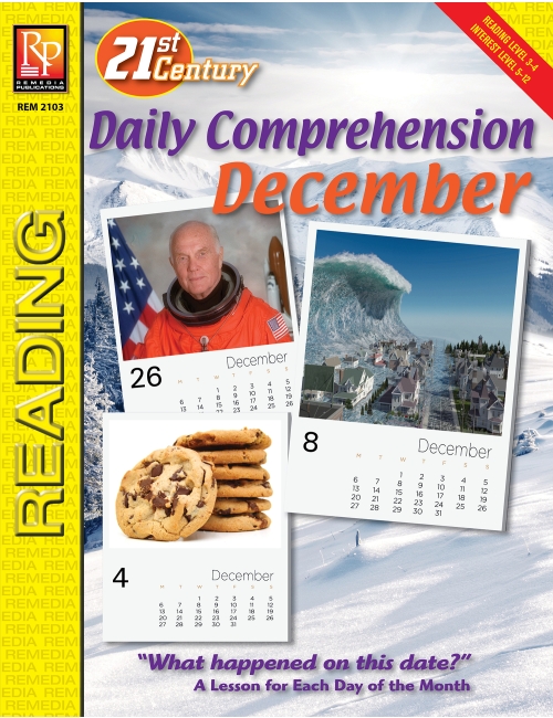 21st Century DECEMBER DAILY COMPREHENSION - High Interest Reading Activities