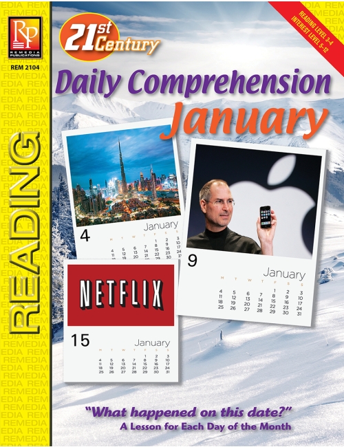 21st Century JANUARY DAILY COMPREHENSION - High Interest Reading Activities