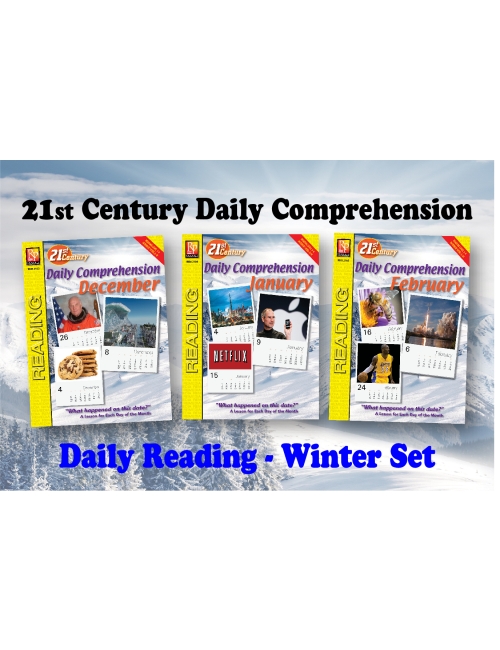 21st Century WINTER DAILY COMPREHENSION SET: (December - February) Reading Activities