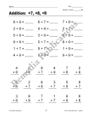 Easy Timed Math Drills: Addition