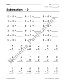 Easy Timed Math Drills: Subtraction