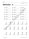 Easy Timed Math Drills: Subtraction