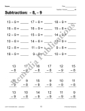 Easy Timed Math Drills: Subtraction