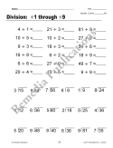 Easy Timed Math Drills: Division