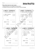 Drive-Thru Menu Math: Beginning Money Skills