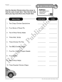 Drive-Thru Menu Math: Add & Subtract Money