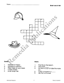 Phonics Crossword Puzzles