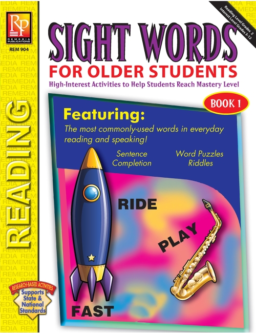 Sight Words For Older Students (Book 1)