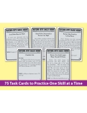 5 W's Task Cards (Reading Level 3-5)