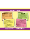 Reading Strategies Task Cards: Keys to Comprehension (Reading Level 3-5)