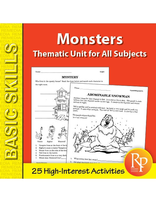 Monsters: Thematic Skill-Builder Unit for All Subjects (eBook)