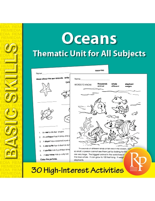 Oceans: Thematic Skill-Builder Unit for All Subjects (eBook)