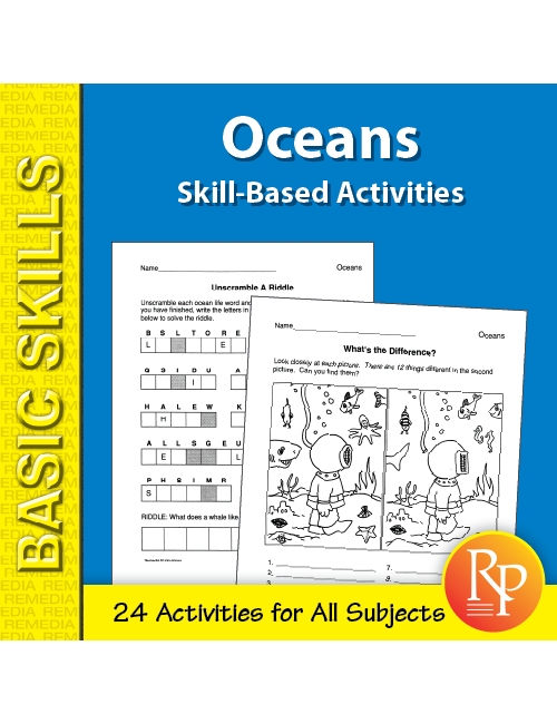 Oceans: Skill-Based Activities for Grades 3-4 (eBook)