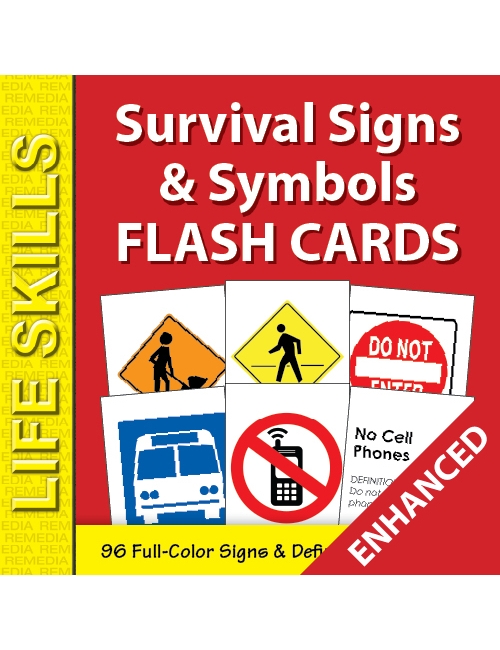 Survival Signs & Symbols Flash Cards (Enhanced)