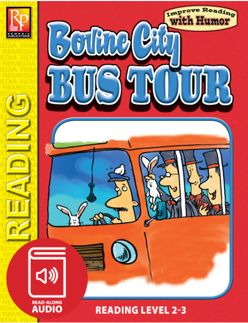 Bovine City Bus Tour: Improve Reading with Humor Storybook & Read-Along Audio