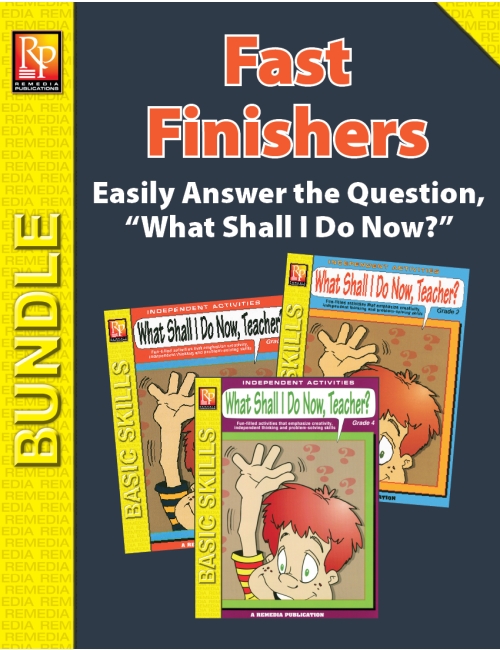 What Shall I Do Now, Teacher? Activities for Fast Finishers (Bundle)