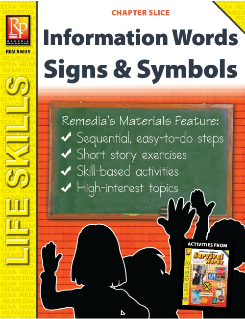 Information Words Unit: Survival Signs & Symbols Vocabulary (Chapter Slice)