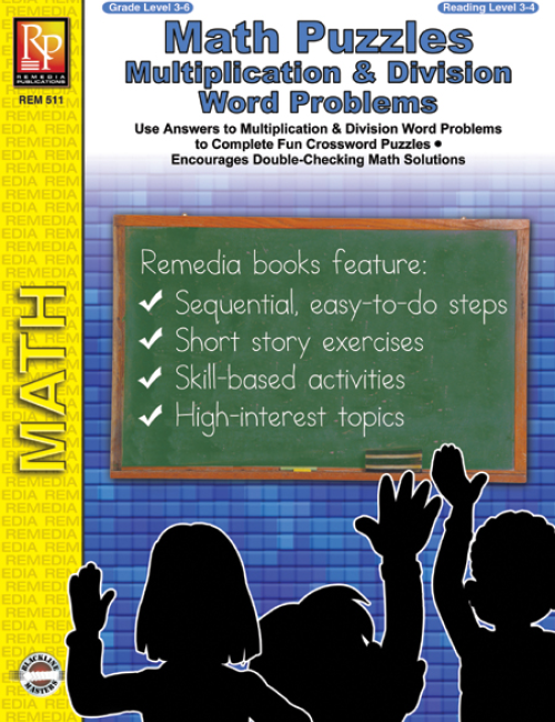 Math Puzzles: Multiplication & Division Word Problems (eBook)