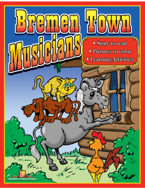 Bremen Town Musicians: Read & Color (eBook)