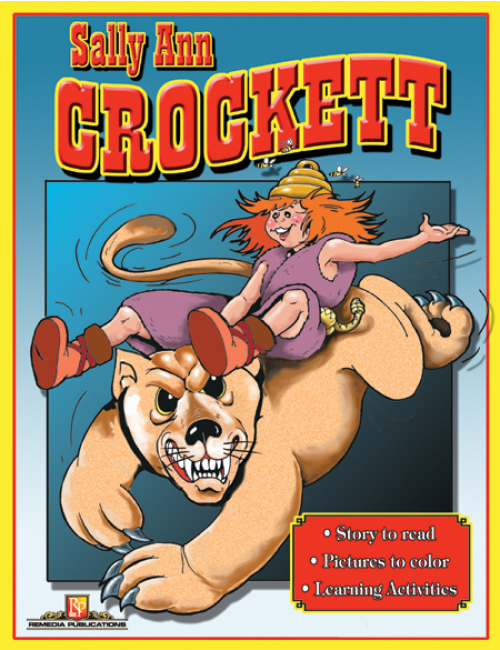 Sally Ann Crockett: Read & Color (eBook)