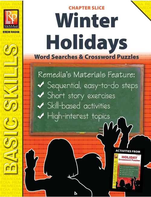 Winter Holiday Crossword Puzzles & Word Searches (Chapter Slice)