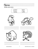 Read, Write, & Color: Vocabulary 1 (eBook)