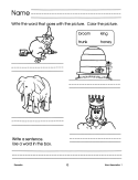 Read, Write, & Color: Word Association 1 (eBook)