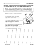 Time Line Math Word Problems & History (eBook)