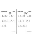 Sentence Math: Fun, Self-Checking Addition & Subtraction Practice (eBook)