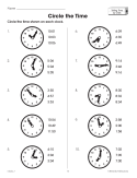 One Minute: Telling Time Practice (Chapter Slice)