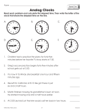 Elapsed Time Word Problems (Chapter Slice)