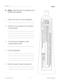 Personal Hygiene Life Skills Unit (Chapter Slice)