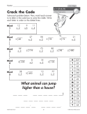 Self-Checking Activities for Multiplication & Division (Chapter Slice)