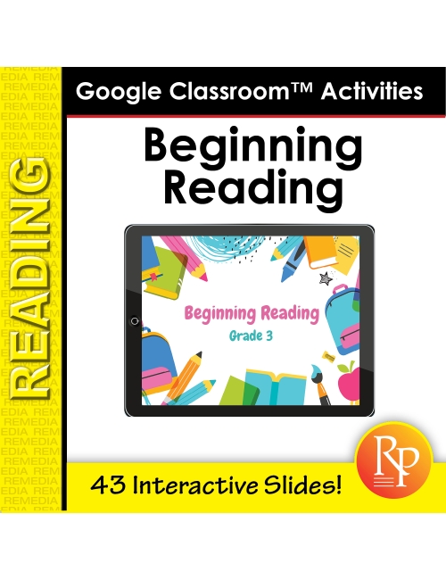 Google Classroom™ Activities: Beginning Reading Passages for Reading Level 3