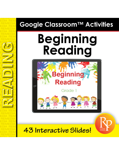 Google Classroom™ Activities: Beginning Reading Passages for Reading Level 1