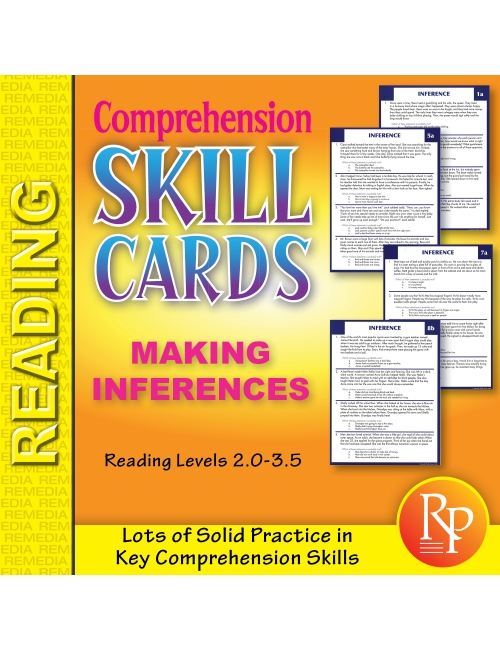 Comprehension Skill Cards - Making Inferences (RL 2.0-3.5)