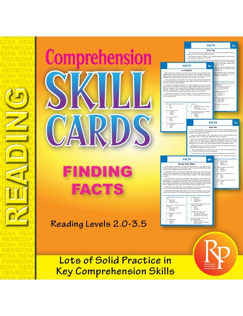 Comprehension Skill Cards - Finding Facts (RL 2.0-3.5)