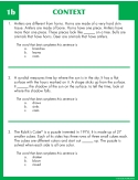 Comprehension Skill Cards - Finding Context (RL 2.0-3.5)