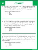 Comprehension Skill Cards - Finding Context (RL 2.0-3.5)