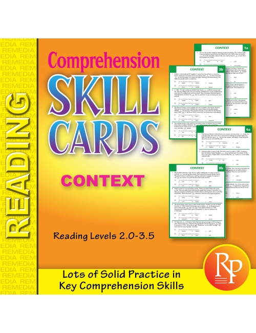 Comprehension Skill Cards - Finding Context (RL 2.0-3.5)