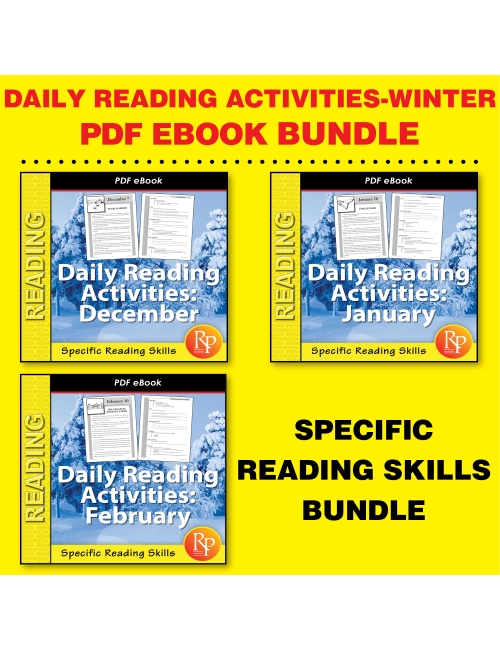 WINTER Daily Reading Activities Set - Short Nonfiction Passages - Historical Facts