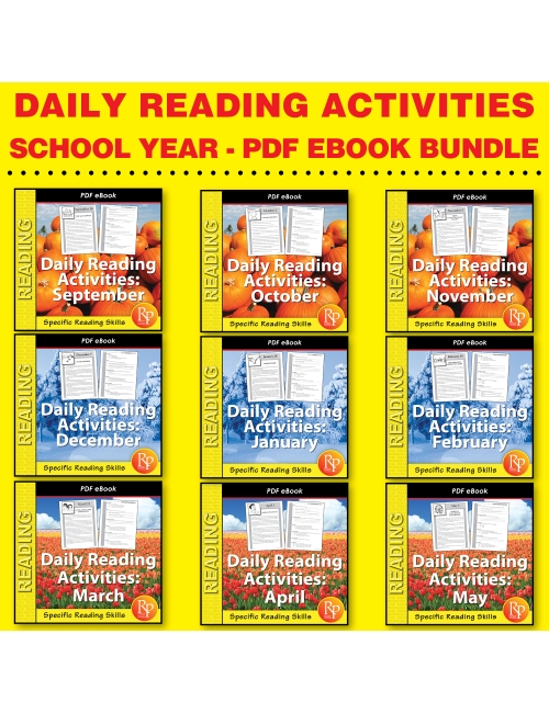 Entire School Year - Daily Reading Activities - Short Nonfiction Passages