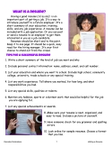 Life Skills Lessons: Filling Out Forms - Writing a Resume