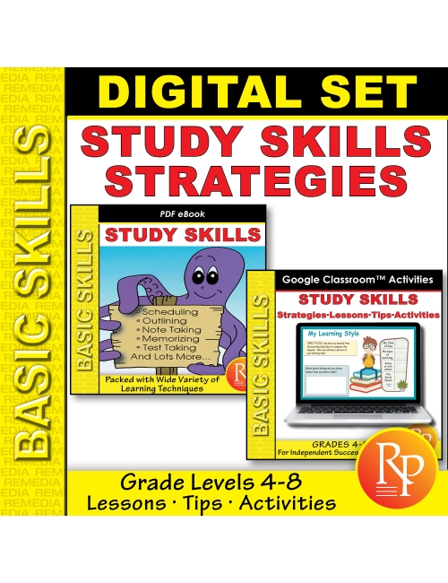 Study Skills Strategies: PDF & Google Set